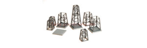 Auhagen - Estructuras para torres metalicas, Escala H0, Ref: 48640