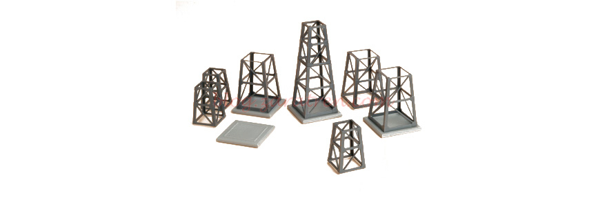 Auhagen – Estructuras para torres metalicas, Escala H0, Ref: 48640.