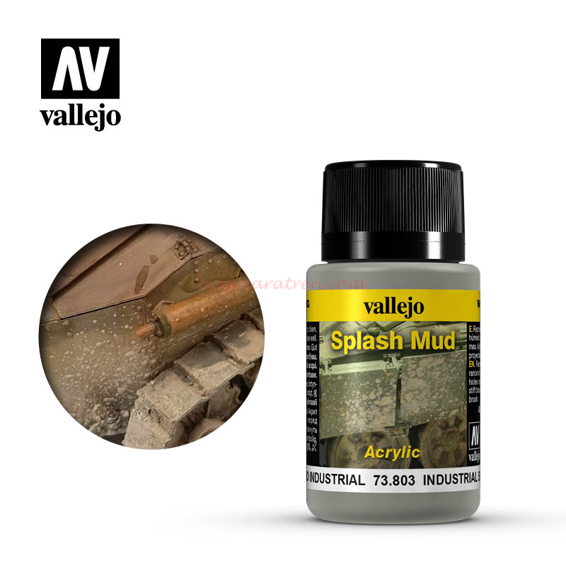 Vallejo – Weathering effects, Efectos de salpicaduras de barro Industrial. Bote de 40 ml, Ref: 73.803.