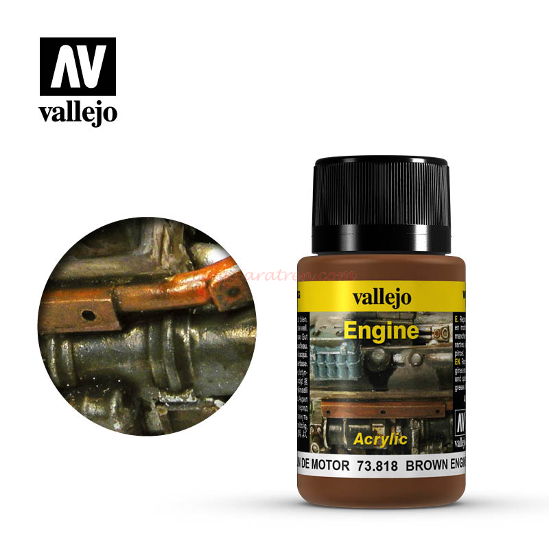 Vallejo – Weathering effects, Efecto Hollin de Motor, Bote de 40 ml, Ref: 73.818.