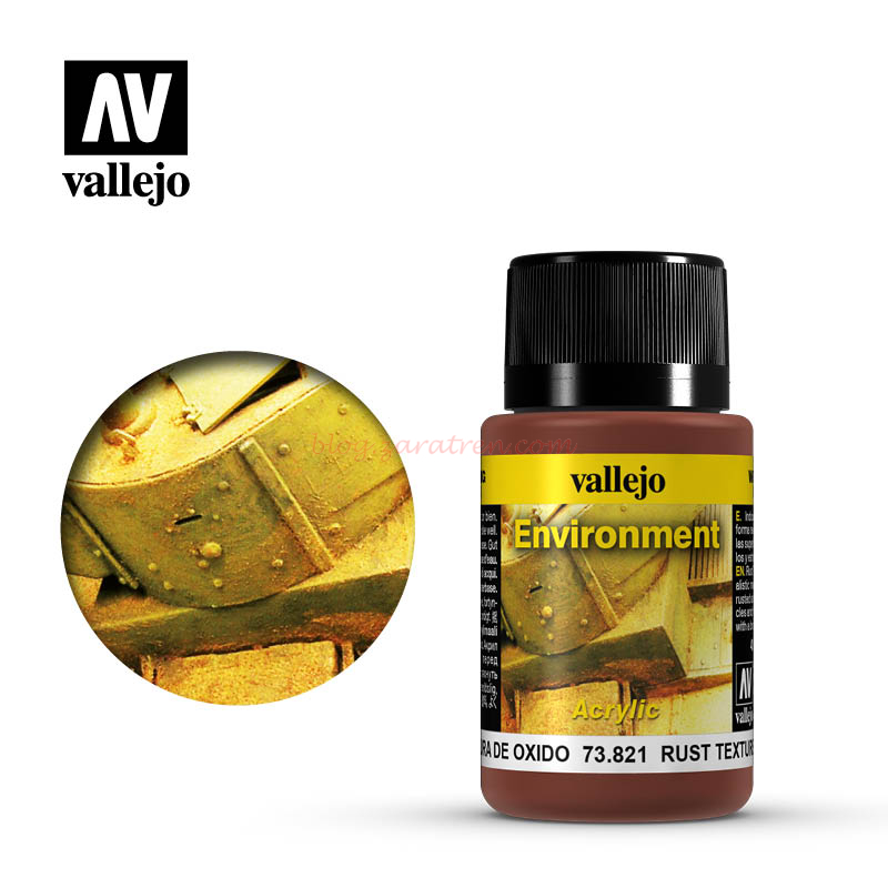 Vallejo – Weathering effects, Efecto Textura de Oxido, Bote de 40 ml, Ref: 73.821.
