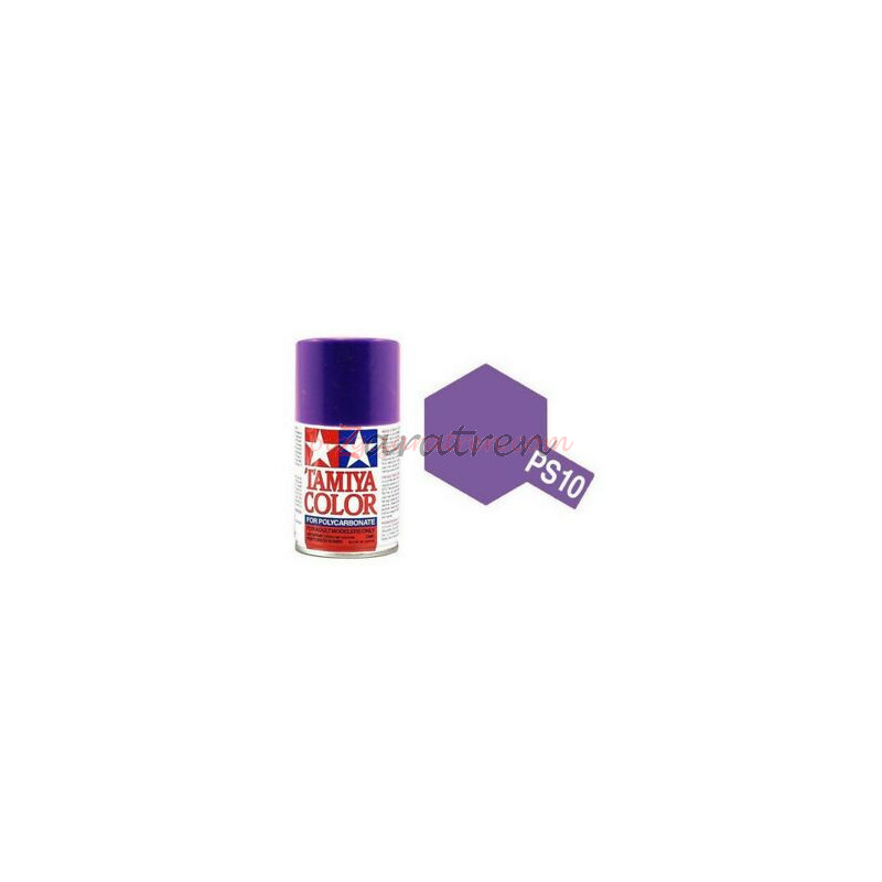 Tamiya – Spray Policarbonato Purpura (86010) ,Bote 100 ml, Ref: PS-10.
