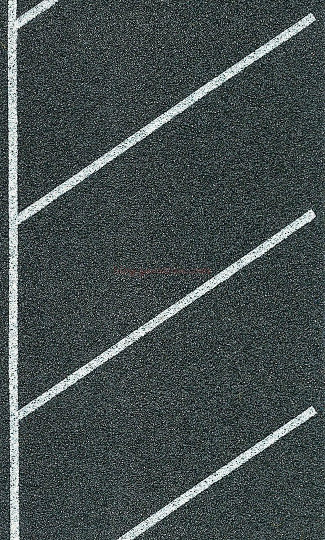 Heki – Estacionamiento diagonal marcado, 1 metro por 6 cm de ancho, Escala H0, Ref: 6566.
