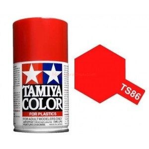 Tamiaya - Spray Rojo Puro, (85086), Bote 100 ml, Ref: TS-86