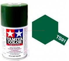 Tamiya - Spray Verde Oscuro, (85091), Bote 100 ml, Ref: TS-91