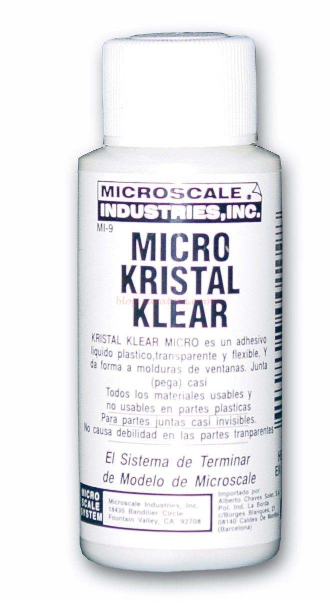 Microscale – Micro kristal klear, Adhesivo piezas transparentes, MI-9. Ref: MI-9.