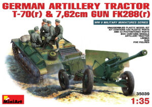 Miniart Models - Pieza de Artilleria Aleman T-70(r), Escala 1:35, Ref: 35039