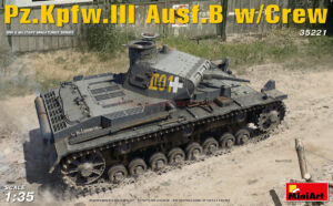 Miniart Models - Tanque Pz.Kpfw.III Ausf.B w/Crew, Escala 1:35, Ref: 35221