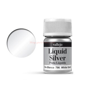 Vallejo - Liquid gold, Oro Blanco ( Oro Blanco Liquido ), Bote 35 ml, Ref: 70.796.