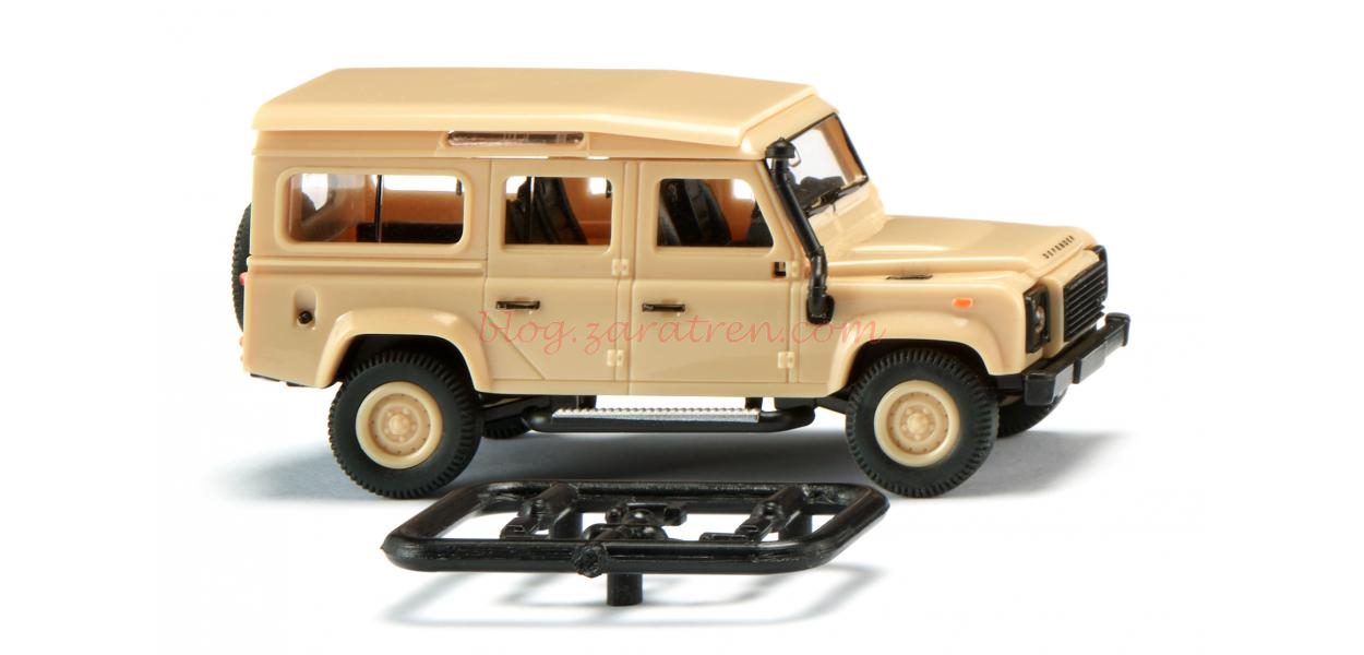 Wiking – Land Rover Defender 110, Color Crema tropical, Escala H0, Ref: 010204