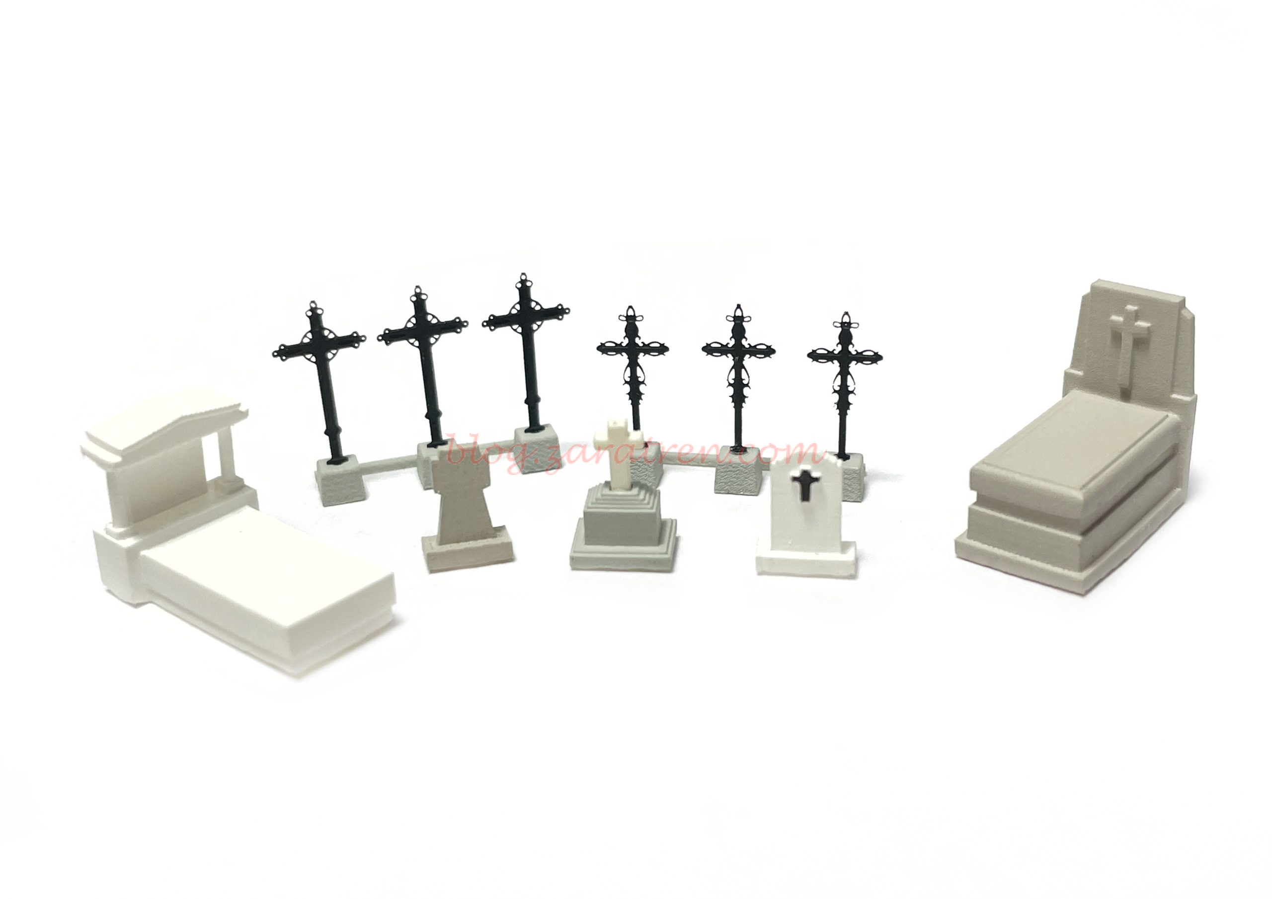 N-Train – Cementerio con tumbas cristianas antiguas, 11 unidades, Escala N, Ref: 211054.