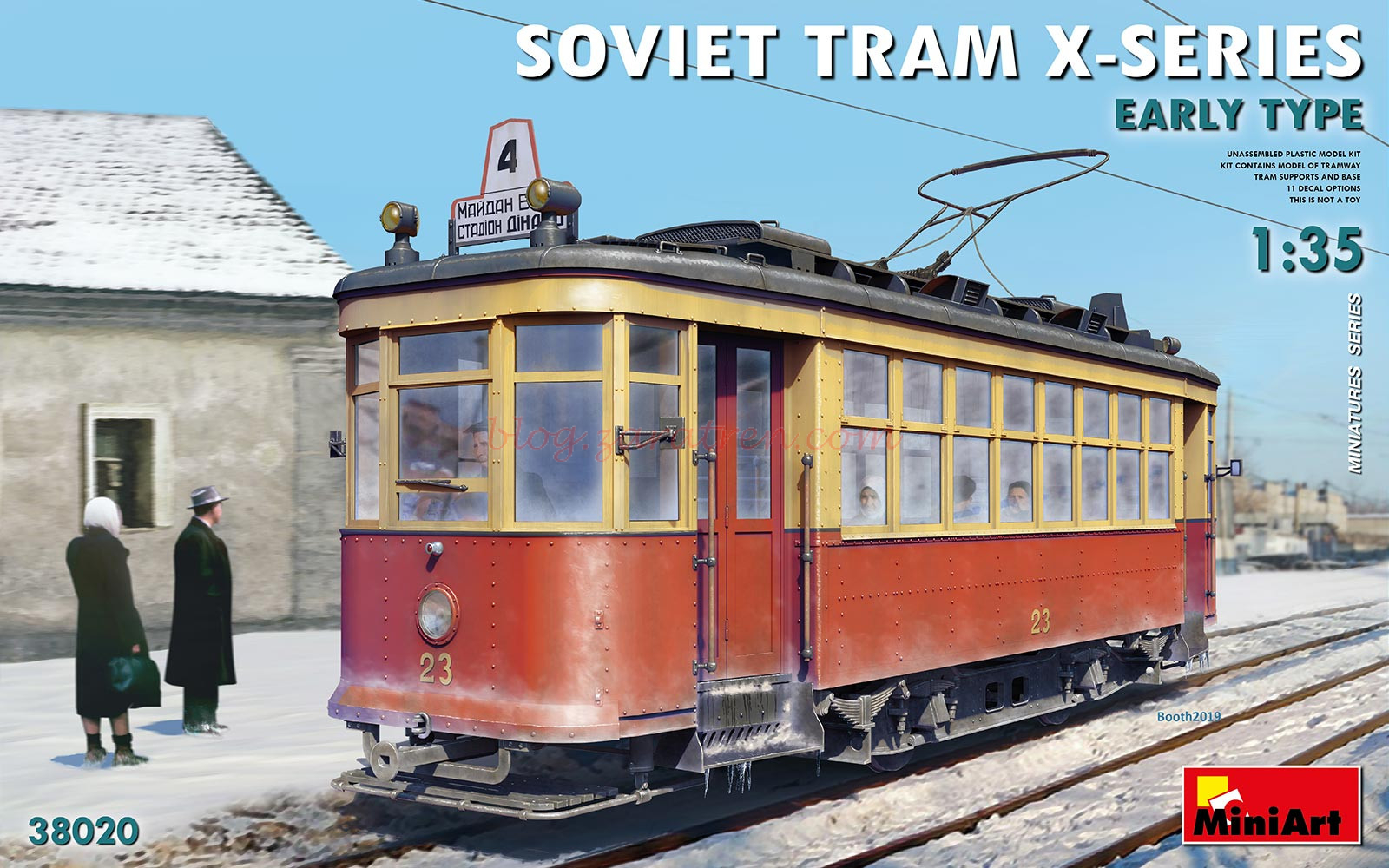 Miniart Models – Tranvia Sovietico Serie X, Escala 1:35, Ref. 38020.