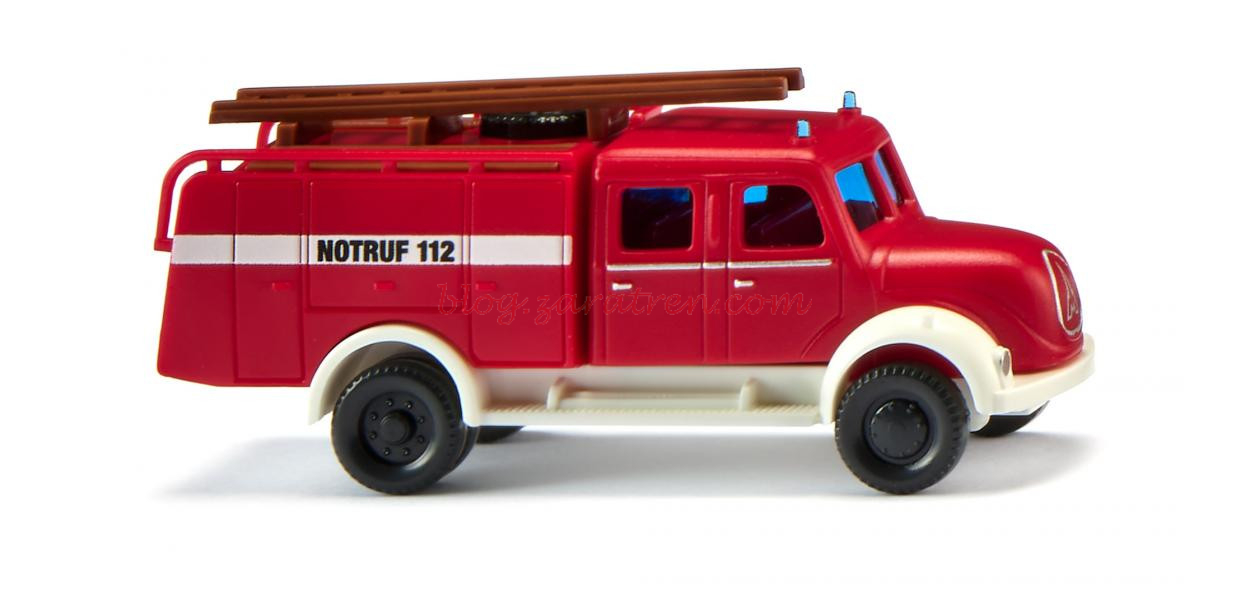 Wiking – Camión de bomberos TLF 16 ( Magirus ), Escala N, Ref: 096138.