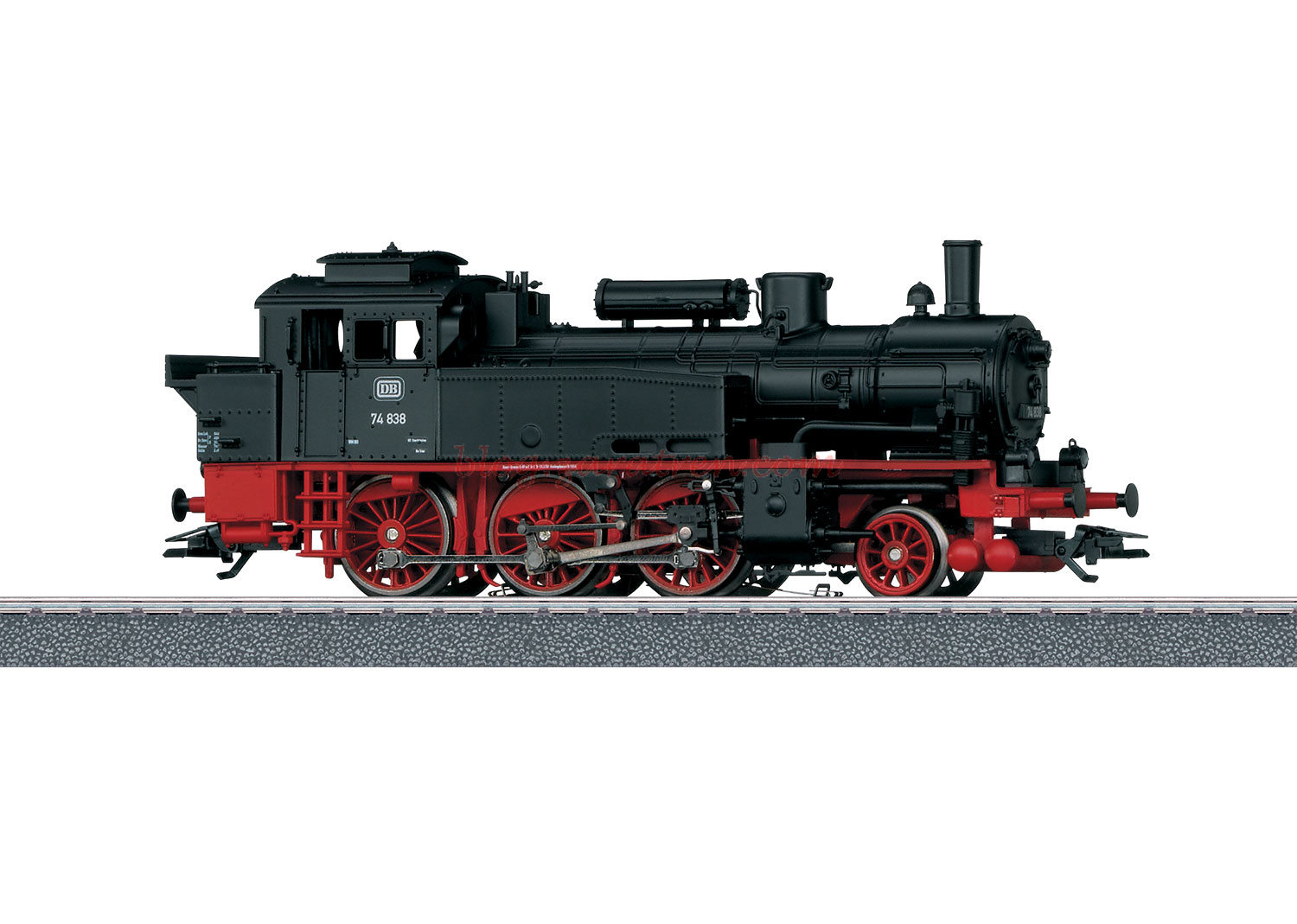 Marklin – Locomotora de Vapor BR74, DB , AC, Epoca III, Escala H0, Ref: 36740