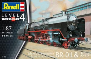 Revell - Locomotora BR 01 & Tender 2'2' T32, Escala 1:87, Ref: 02172