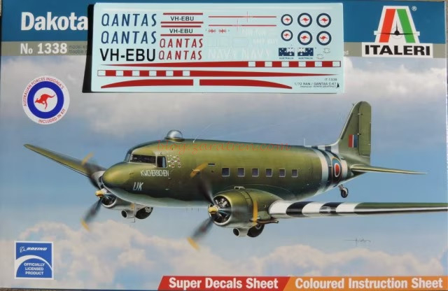 Italeri – Avion de Transporte Dakota Mk III, Escala 1:72, Ref: 1338