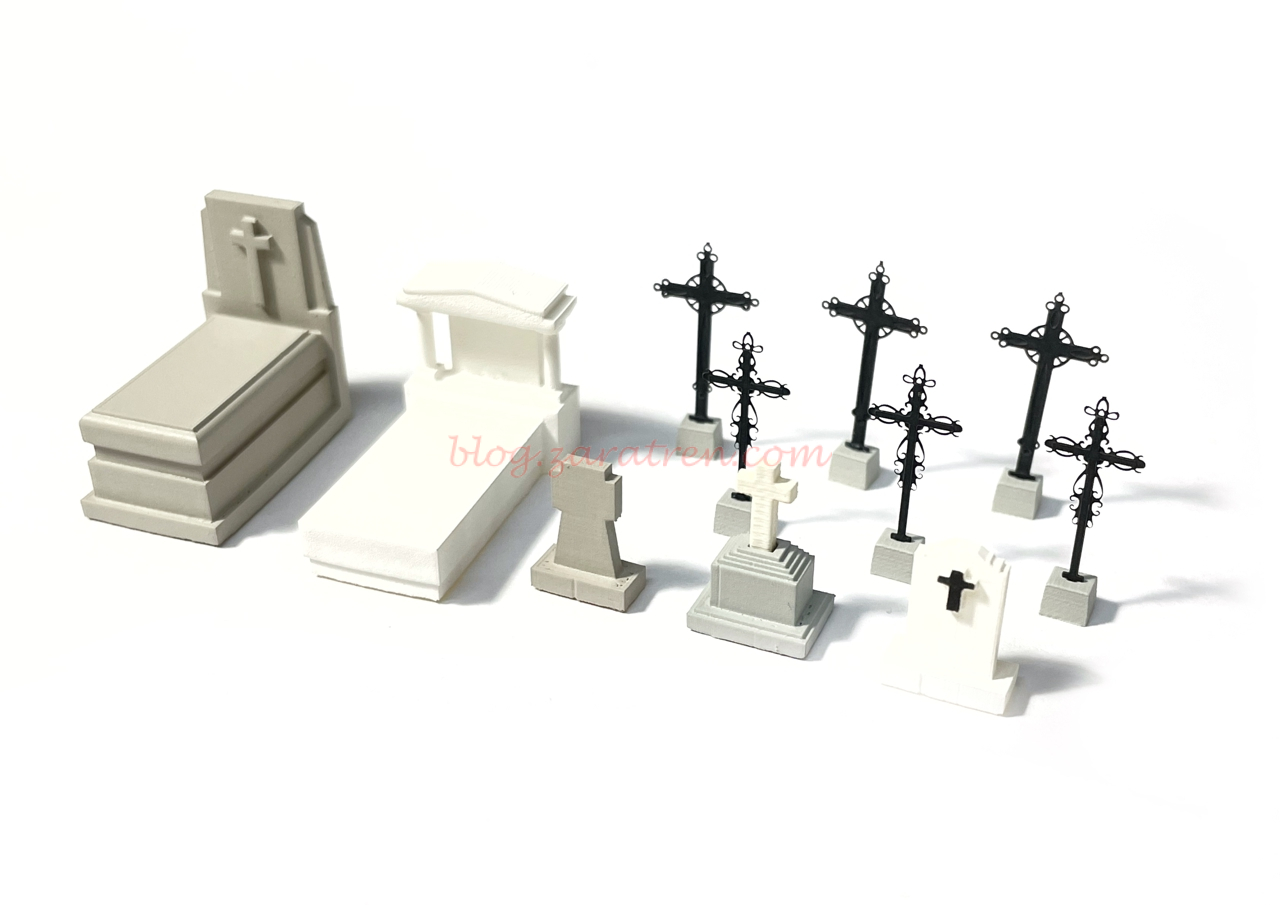 8Train – Cementerio con tumbas cristianas antiguas, 11 unidades, Escala H0, Ref: 221054