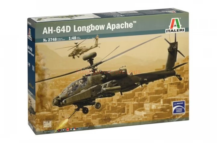 Italeri – Helicoptero AH-64D Arco Apache, Escala 1:48, Ref: 2748