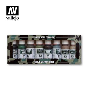 Vallejo - Set Uniformes Carristas Alemanes, 8 botes de 17 ml. Ref: 70.128.