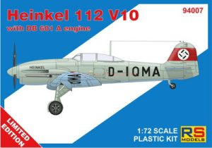 Rs Models - Avión Heinkel 112 V10, Escala 1:72, Ref: 94007