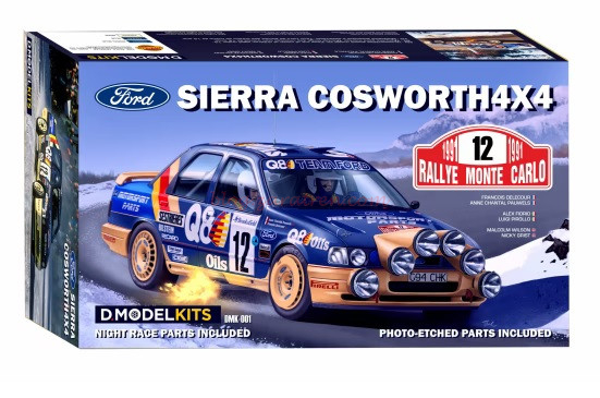 D.Modelskits – Coche Ford Sierra Cosworth 4×4 «Rally Monte Carlo 1991», Escala 1:24., Ref: DMK001