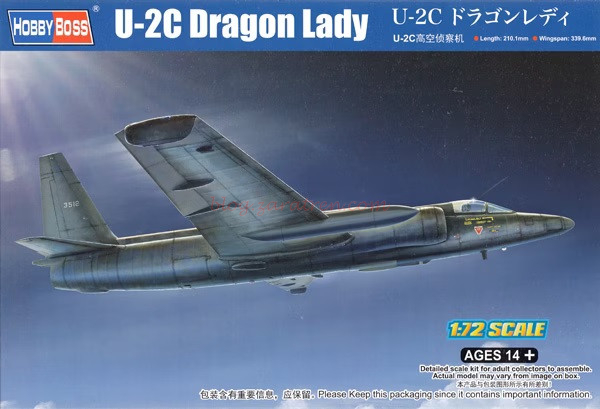 Hobby Boss – Avión U-2C Dragon Lady, Escala 1:72, Ref: 87271.