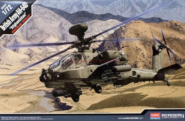 Academy – Helicoptero British Army AH-64D » Afghanistan», Escala 1:72, Ref: 12537