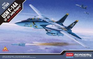 Academy - Avión USN F-14A VF-84 "Jolly Rogers", Escala 1:72, Ref: 12626