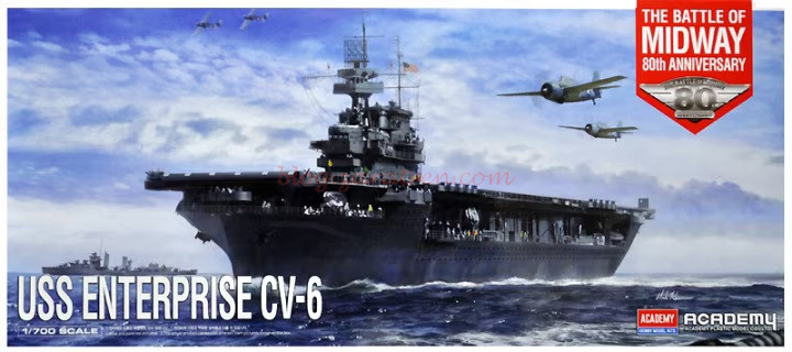 Academy – Barco USS Enterprise CV-6, Escala 1:700, Ref: 14409