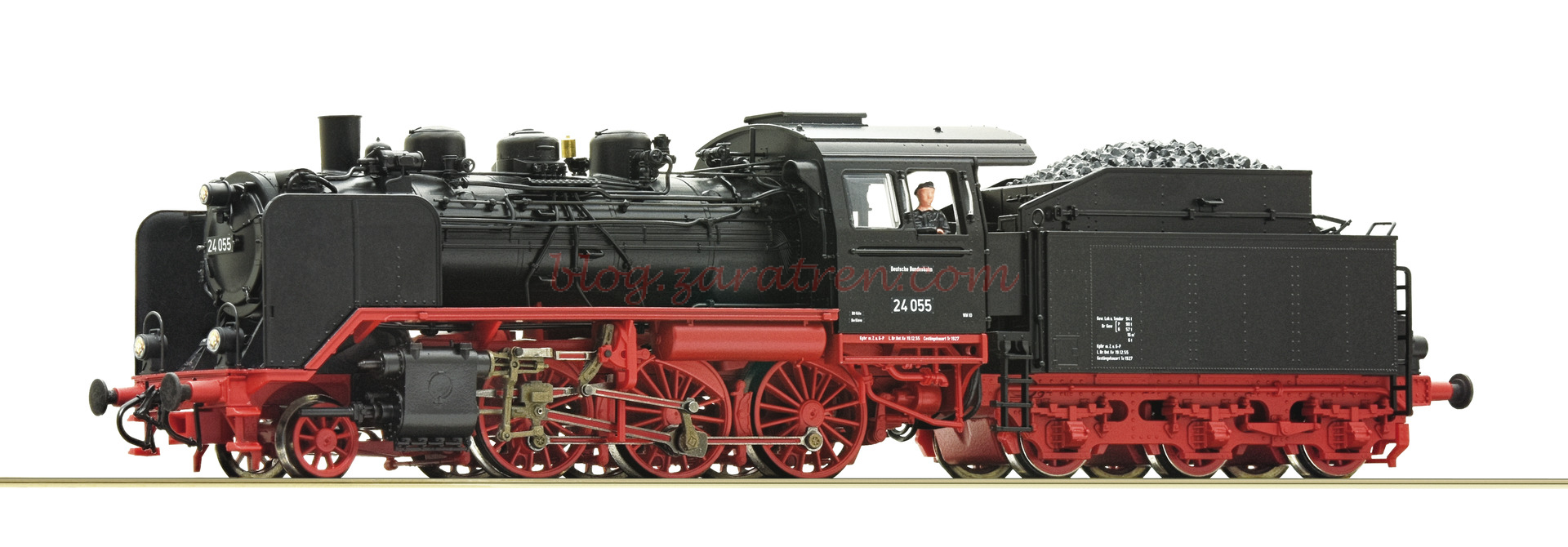 Roco – Locomotora de Vapor Clase 24 055, DB, Epoca III, Escala H0. Ref: 71213