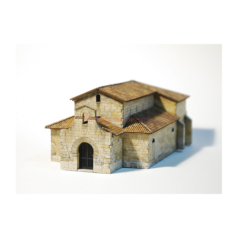 Femodel – Iglesia de San Juan de Baños, Epoca – , Montado y Pintado. Escala N, Ref: FN023