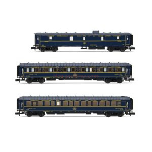Arnold - Set 3 coches «Train Bleu», compuesto de 1 furgón y 2 coches camas Lx, Epoca III, Esc. N, Ref: HN4401