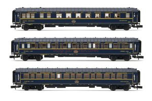 Arnold - Set 3 coches «Train Bleu», compuesto de 1 Restaurante y 2 coches camas Lx, Epoca III, Esc. N, Ref: HN4402