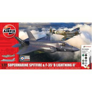 Airfix - Avión Supermarine Spitfire & F-35 Lightning II, Escala 1:72, Ref: A50190