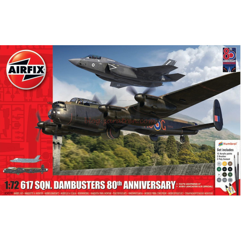 Airfix – Avión 617 SQN. Dambusters 80 th Anniversary, Escala 1:72, Ref: A50191
