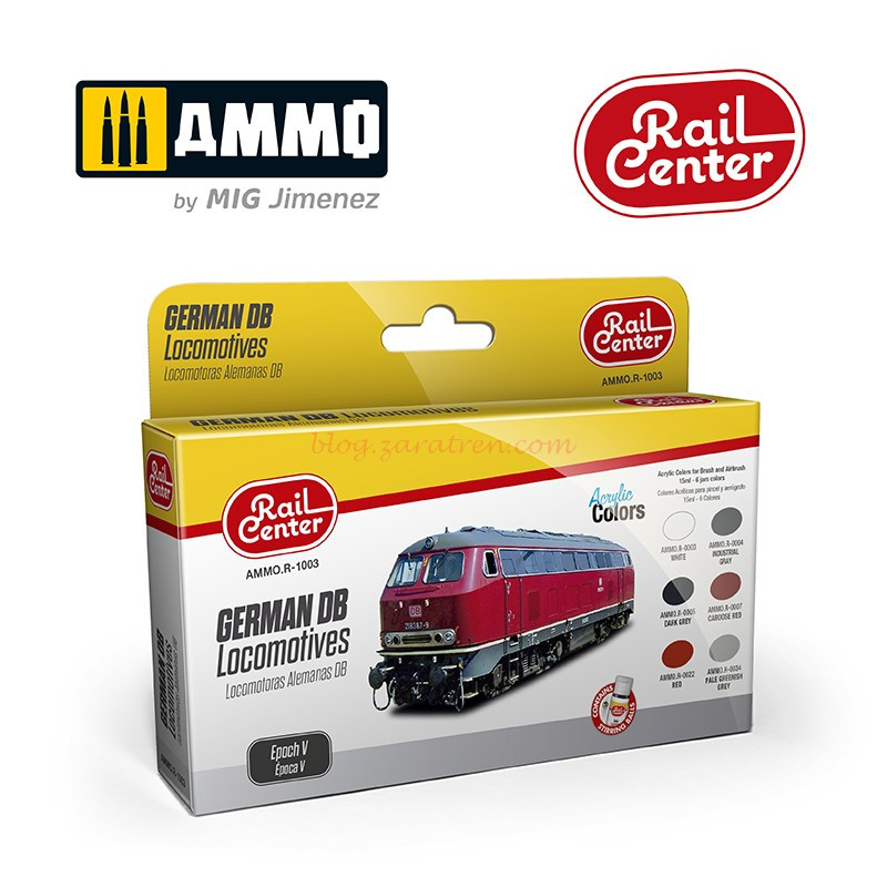 Ammo – Set de Rail Center, Locomotoras Alemanas de la DB, Epoca V. Ref: AMMO.R-1003