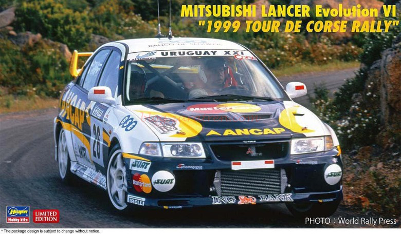 Hasegawa – Coche Mitsubishi Lancer, Escala 1:24, Ref: 20608