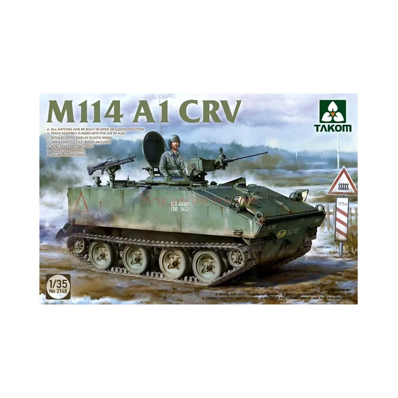 Takom – Tanque M114A1 CRV, Escala 1:35, Ref: 2148