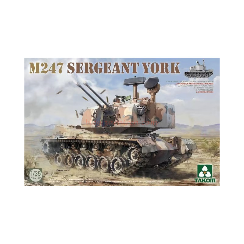 Takom – Tanque M247 Sergeant York, Escala 1:35, Ref: 2160