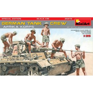 Miniart - Figuras de Tripulación de Tanque Alemán "Afrika Korps" Edición Especial, Escala 1:35, Ref: 35278