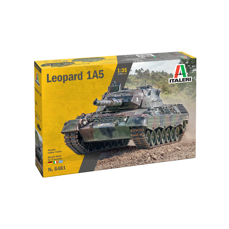 Italeri – Tanque Leopard 1 A5, Escala 1:35, Ref: 6481
