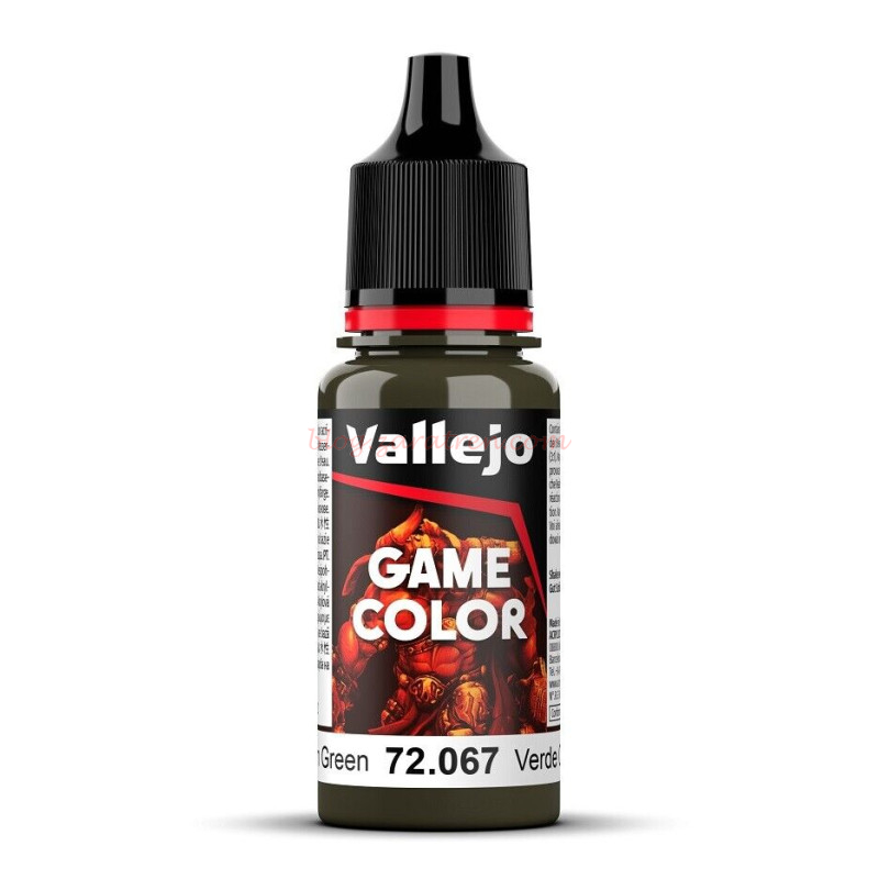 Vallejo – Acrilico Game Color, Verde Caimán, Bote de 17 ml, Ref: 72.067.