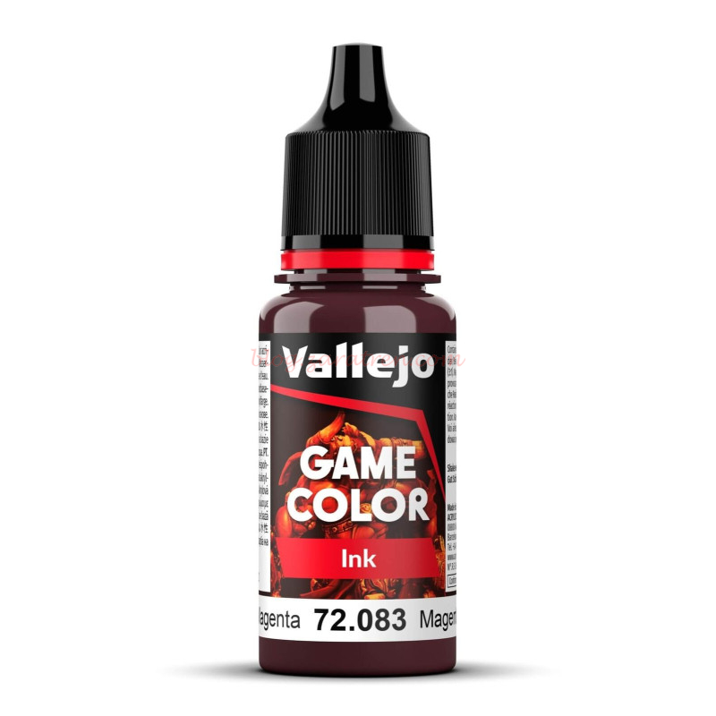 Vallejo – Acrilico Game Color, Ink Magenta, Bote de 17 ml, Ref: 72.083