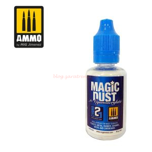 Ammo Mig Jimenez - Magic Dust, polvo para reforzar y endurecer uniones de cianoacrilato, Bote 30 gr, Ref: A.MIG-8047