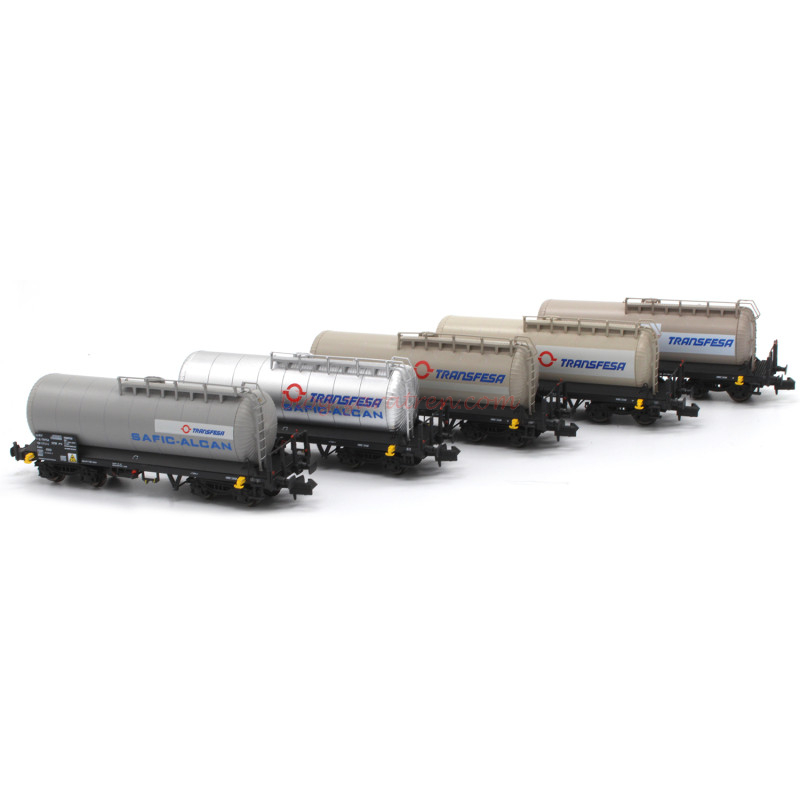 Mftrain – Set de 5 Cisternas “Tren Aceitero”, Epoca VI, Escala N, Ref: N71024