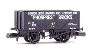 Vagón de madera de carga de carbón,'Phorpres' Bricks, Escala N. Marca Peco, Ref: NR-7012P.