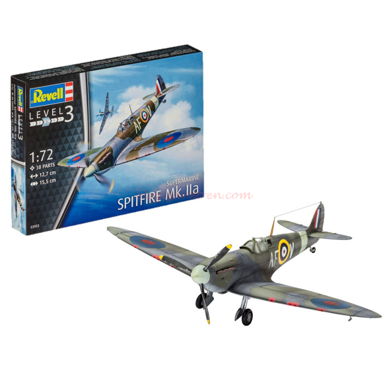 Revell – Avión Spitfire Mk IIa, Escala 1:72, Ref: 03953