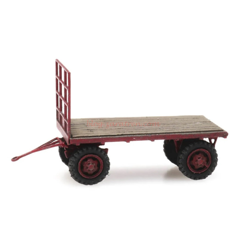 Artitec – Carro de plataforma baja para granja, montado y pintado, excelente calidad, Escala N, Ref: 316.077