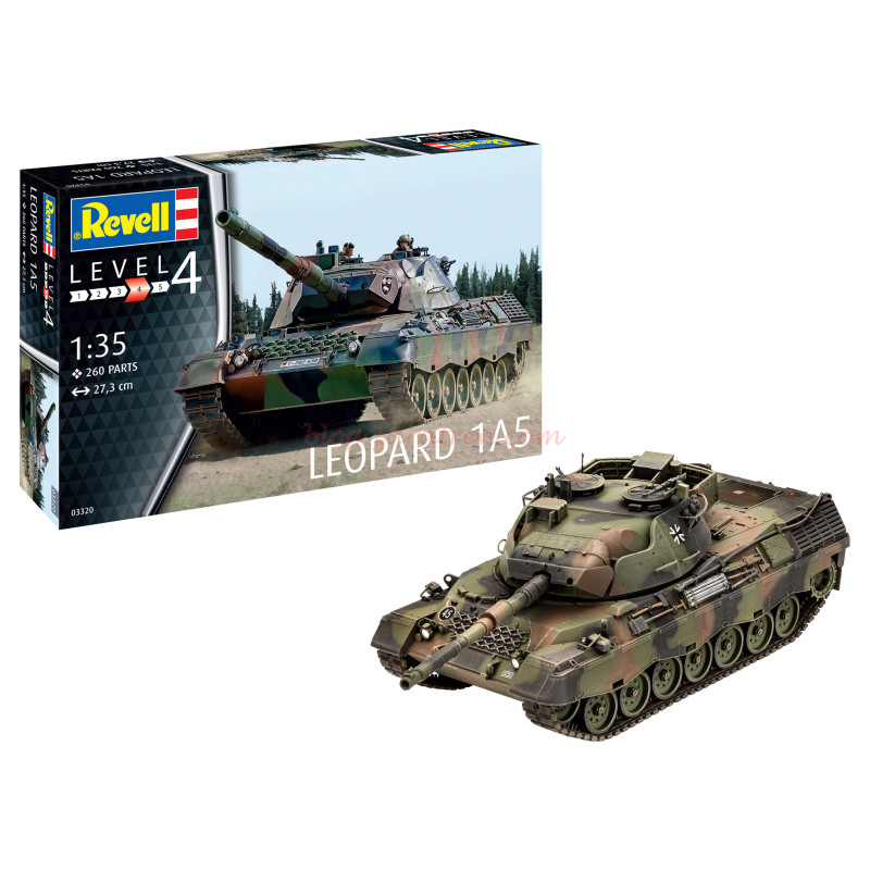 Revell – Tanque Leopard 1A5, Escala 1:35, Ref: 03320