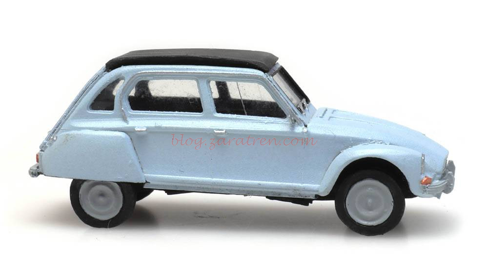 Artitec – Citroën Dyane, Color azul, montado y pintado, excelente calidad, Escala H0, Ref: 387.435